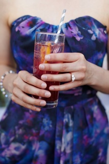 drink in hand wedding